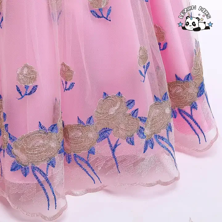 LEZONKIDS - Vestidos de Damas de Honra para Meninas Adolescentes para Festa Casamento Vestido de Baile Infantil Vestido de Princesa